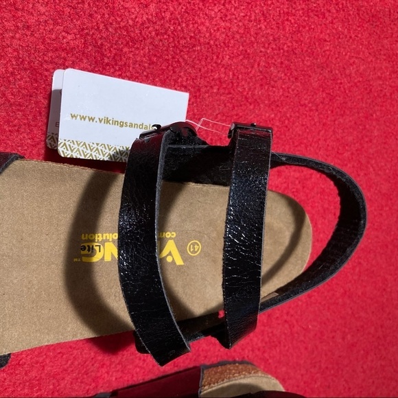 VIKING Sz 41 Comfort  Revolution Glitter Velcro Closure Sandals NWT - Picture 6 of 9